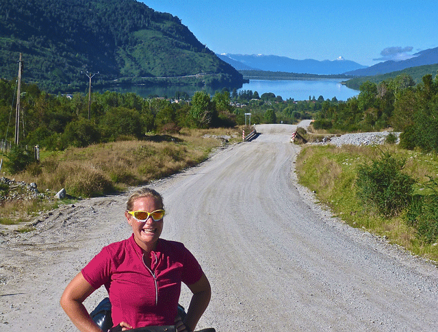 Yes, the road is flat and smooth all the way - on the way out of Puyuhuapi