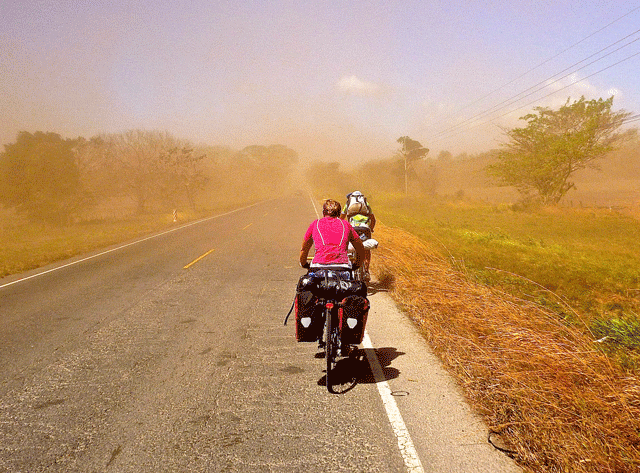 Here's something what did happen in Costa Rica - a duststorm...